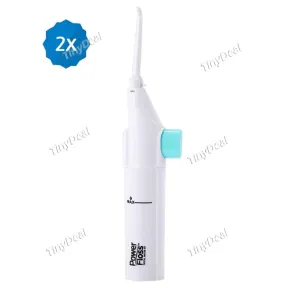 2pcs Portable Power Floss Dental Water Jet Cords Tooth Pick Whitening Cleaner Oral Cavity Irrigator