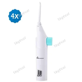 4pcs Portable Power Floss Dental Water Jet Cords Tooth Pick Whitening Cleaner Oral Cavity Irrigator