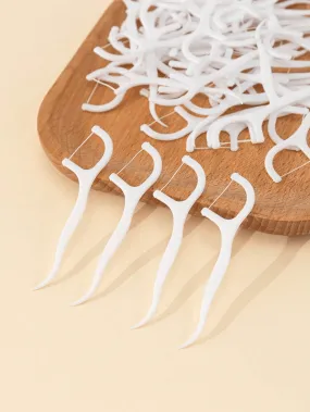 50-150pcs Dental Floss Pick, Toothpick, Fine Tooth Flosser, Floss Case, Portable Floss Stick