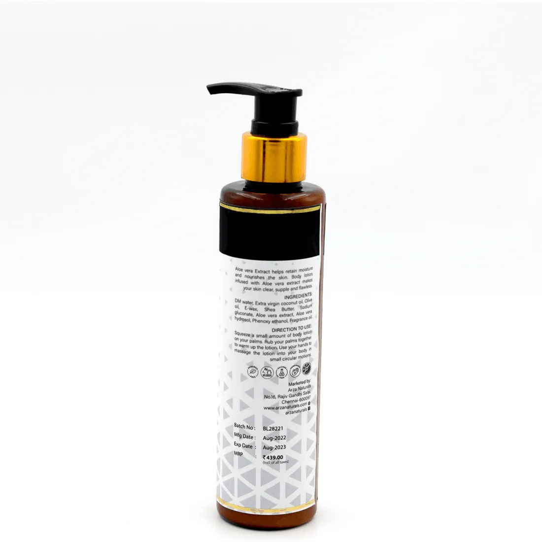 Aloe Vera Extract Body Lotion with Aloe Vera & Shea Butter for Even Skin Tone (200ml)