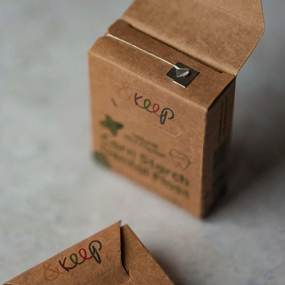 &Keep Vegan Corn Starch Dental Floss - Mint