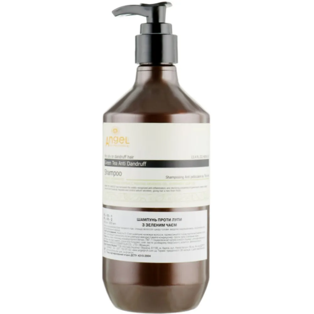 Angel Professional Paris Provence Green Tea Anti Dandruff Shampoo - Шампунь проти лупи з зеленим чаєм