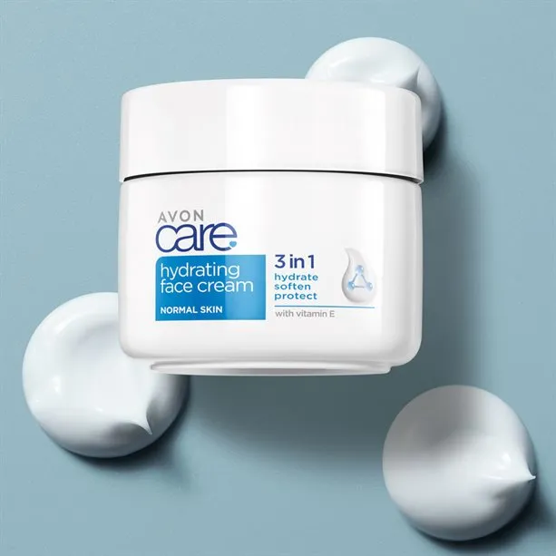 Avon Care 100ml Hydrating Face Cream for Normal Skin - Moisturizing and Nourishing Skincare