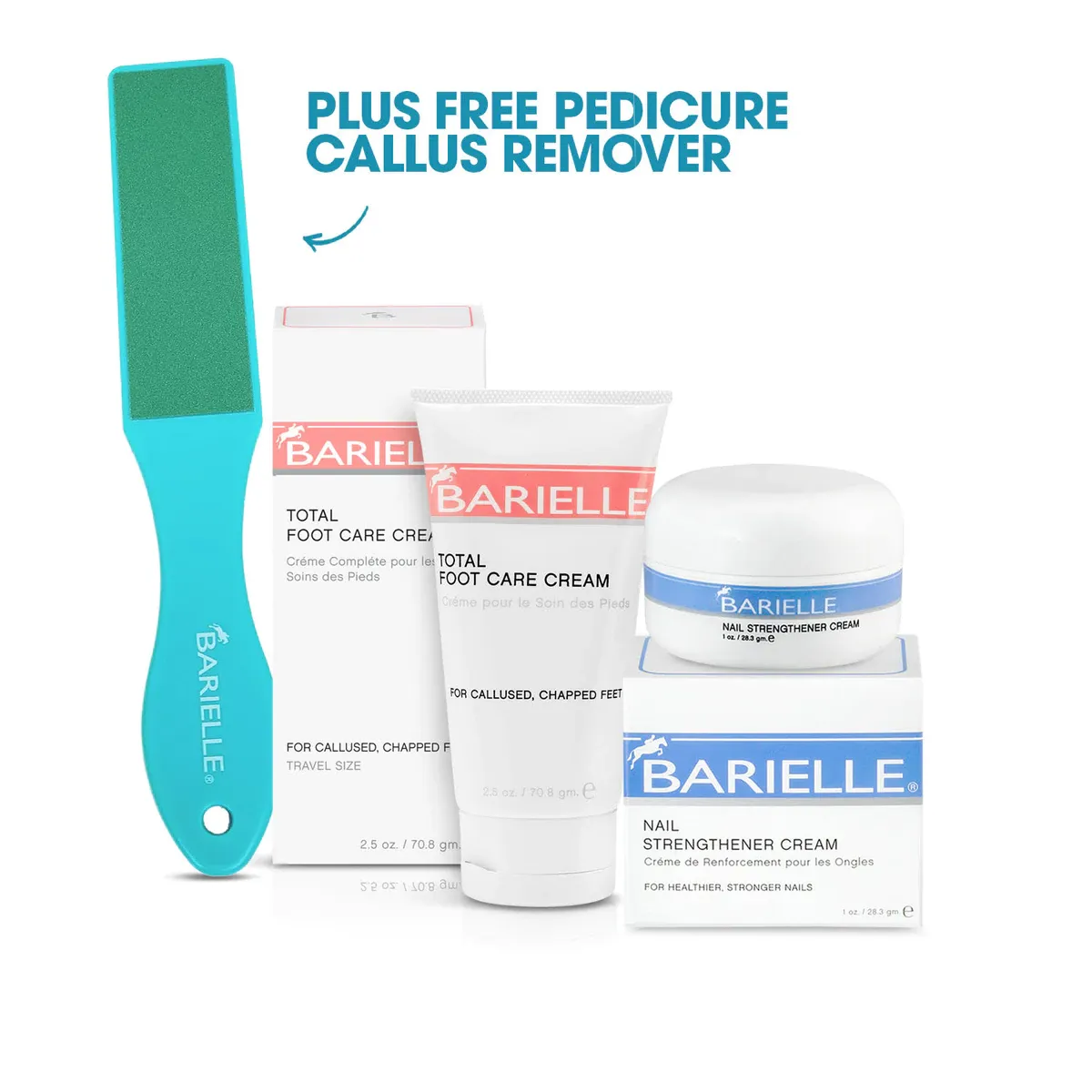 Barielle Royal Duo Bundle with Bonus Pedicure Callus Remover