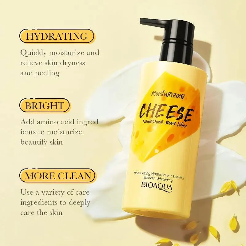 BIOAQUA Cheese Body Lotion - Ultra-Moisturizing, Nourishing & Whitening with Smooth Fragrance, 250g