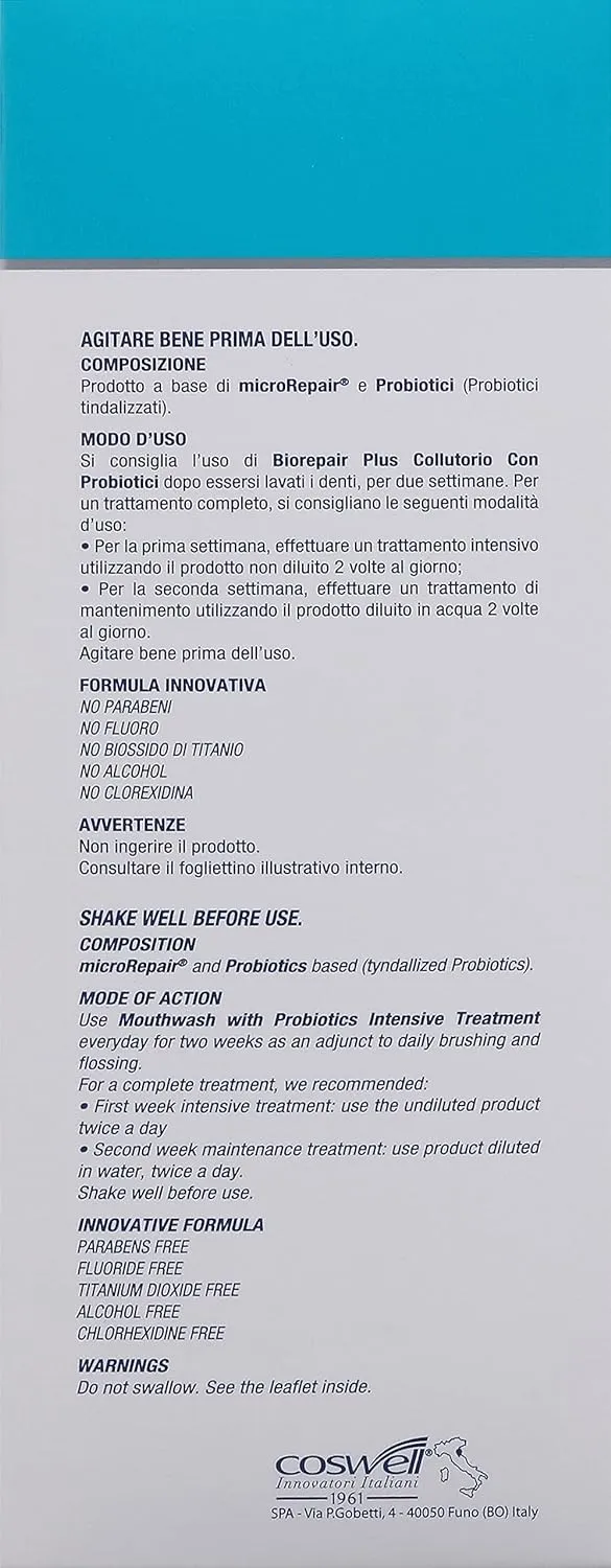 Biorepair Mouthwash with Probiotics 250ml
