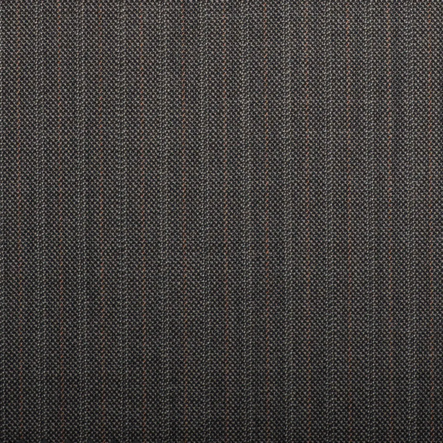 Brown Pick And Pick With Rust/Silver Stripe Quartz Super 100's Suiting