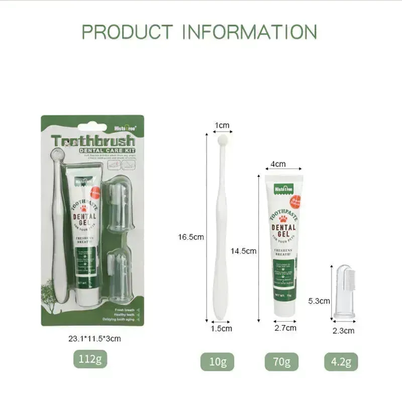 Buy 3pcs Pet Oral Care Kit Dog Cat Dental Care