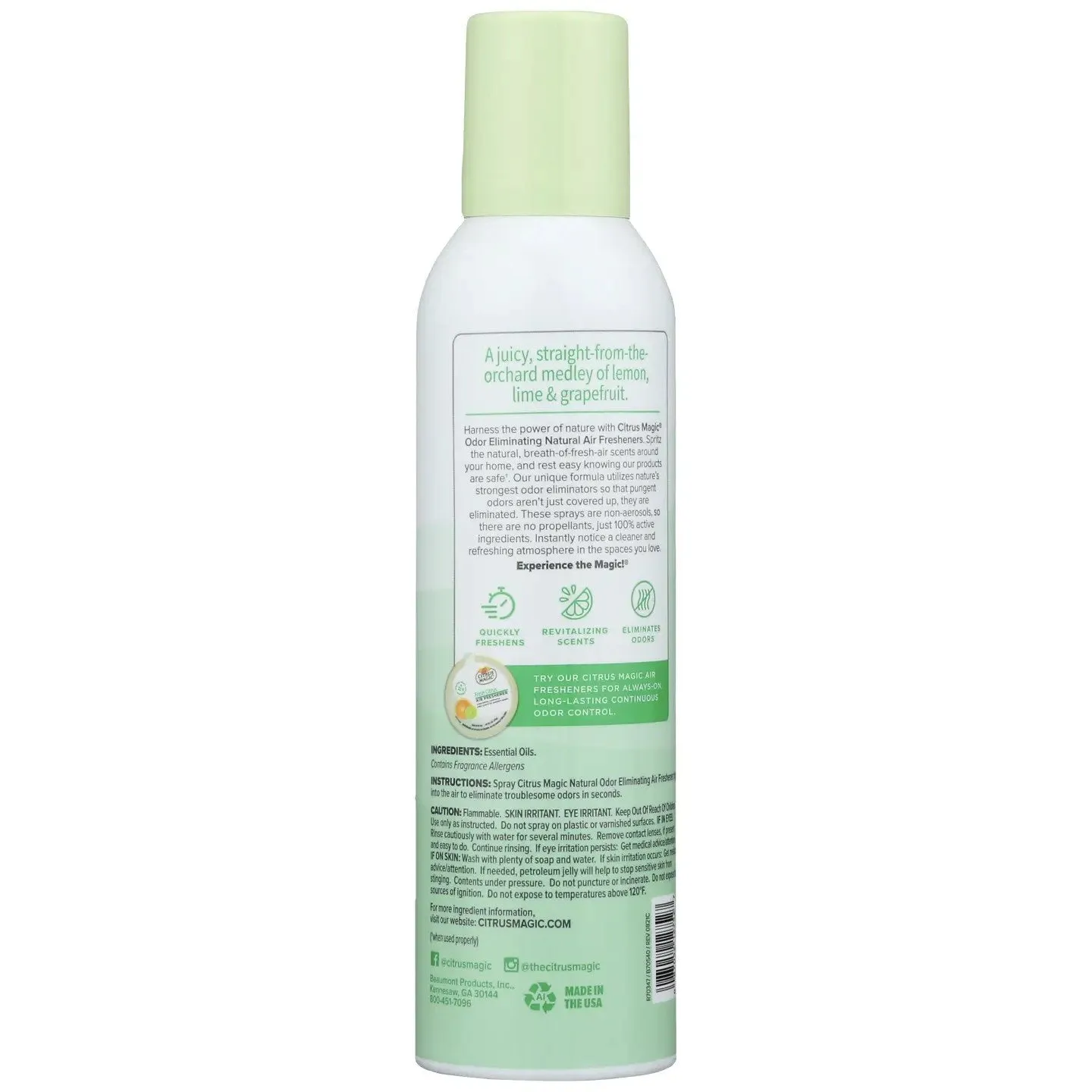 Citrus Magic Citrus Magic Odor Eliminating Air Freshener Fresh Citrus 6 oz Spray