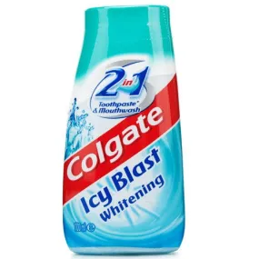Colgate 2 in 1 Toothpaste & Mouthwash, Whitening Icy Blast 4.6 oz