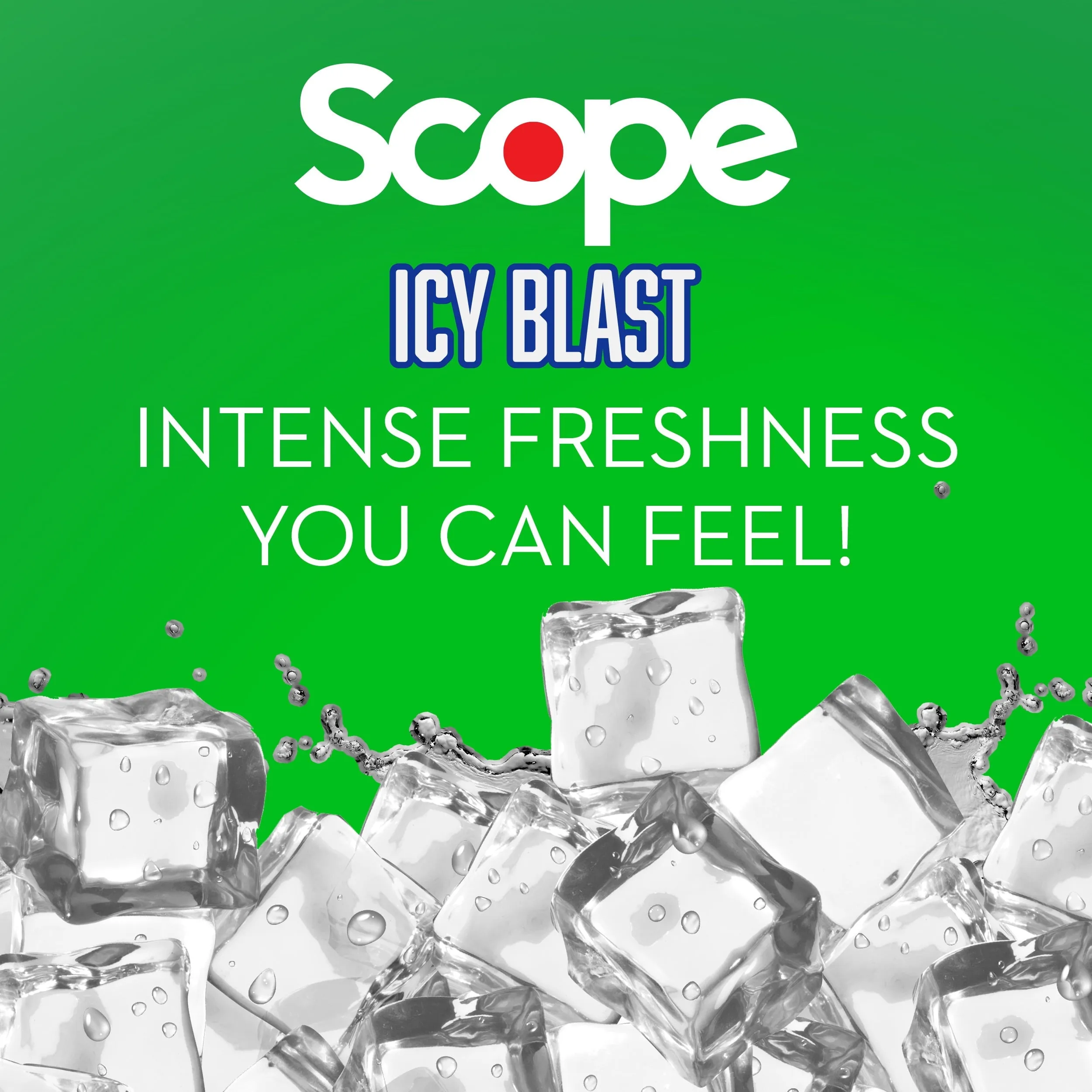 Crest Scope Icy Blast Mouthwash with Alcohol, 1L, 33.8 fl oz