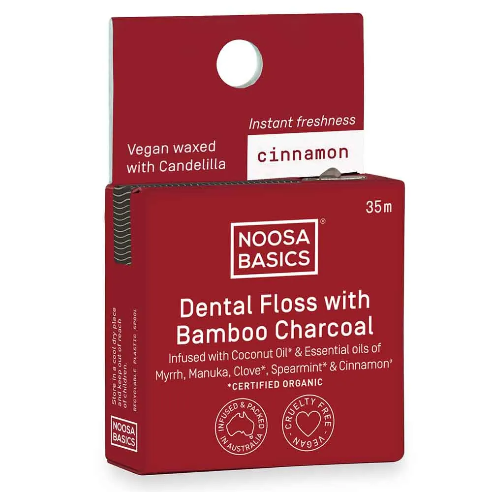 Dental Floss with Bamboo Charcoal - Cinnamon