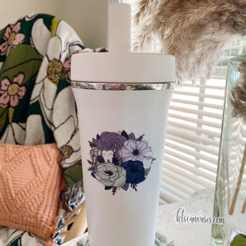 Dental Professional Inspired Florals Sticker
