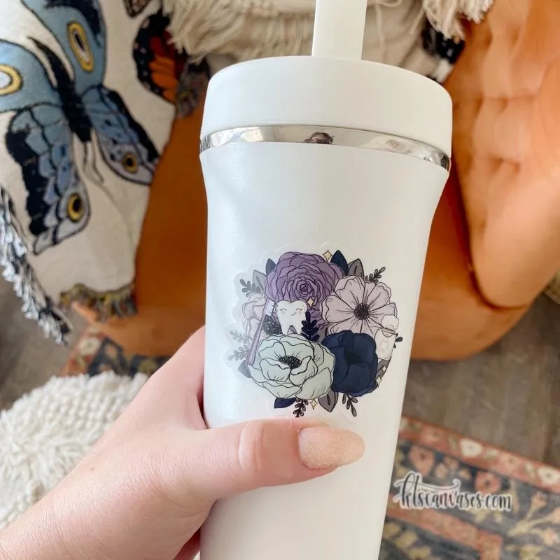 Dental Professional Inspired Florals Sticker