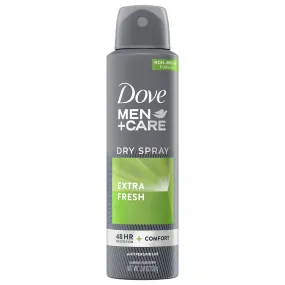 Dove Men Care Extra Fresh Long Lasting Antiperspirant Deodorant Dry Spray, Citrus, 3.8 oz