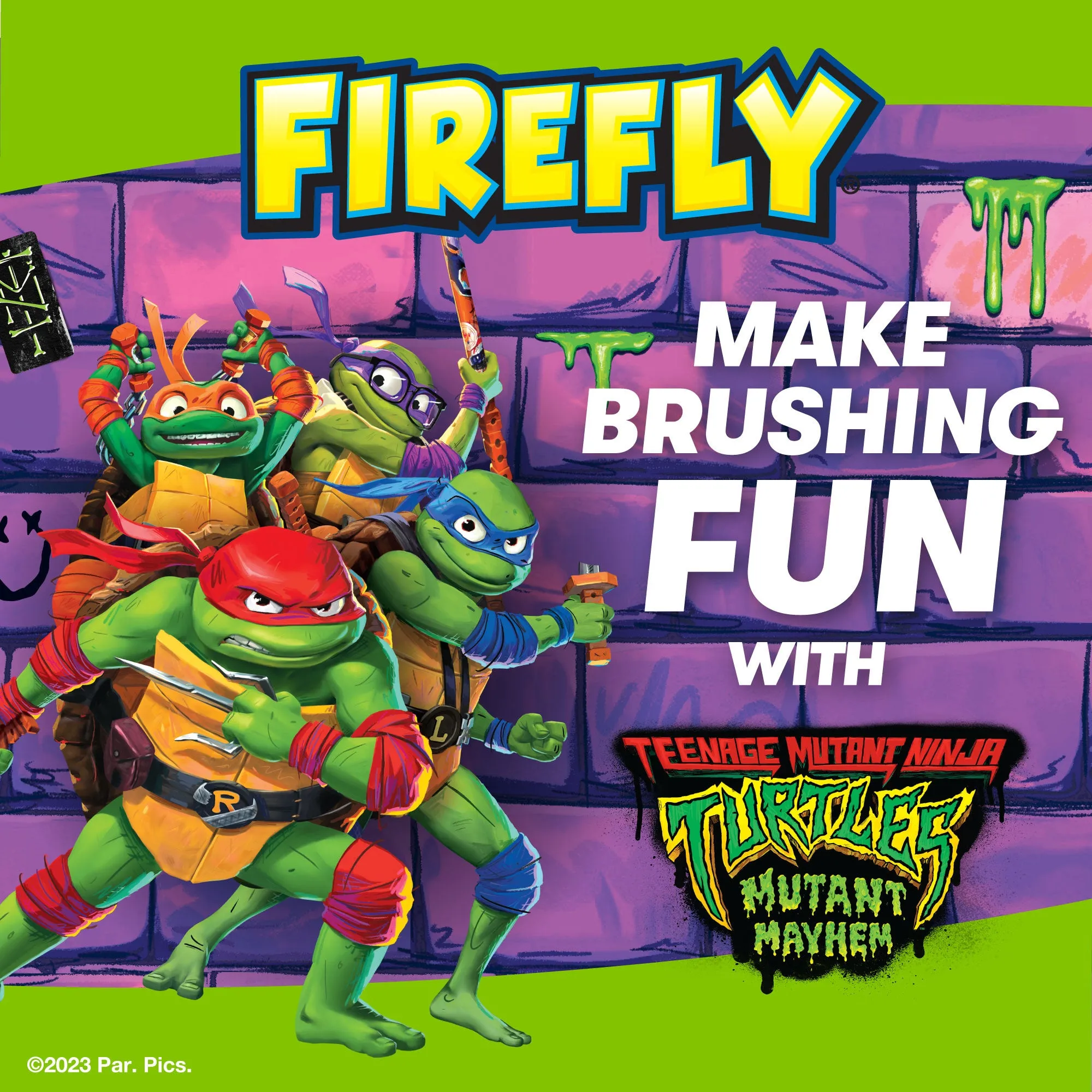 Firefly Clean N' Protect Teenage Mutant Ninja Turtles Power Toothbrush, 3D Cover, Soft, Ages 3 