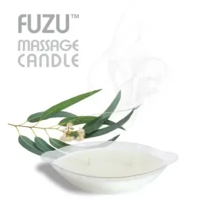 Fuzu Massage Candle Eucalyptus Calm White 4 oz.