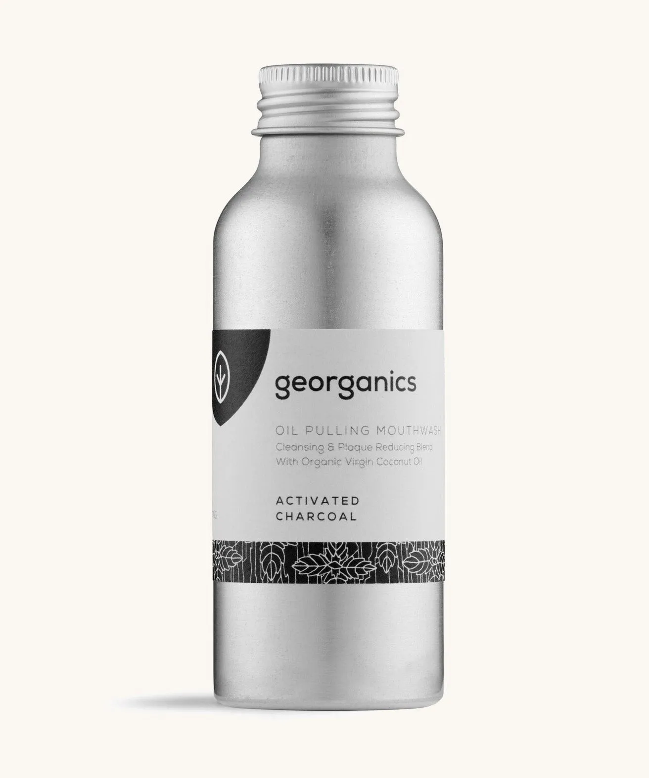 Georganics Oil Pulling Mouthwash - Charcoal 100ml