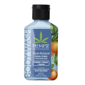 Hempz Triple Moisture Body Wash 2.25 oz.