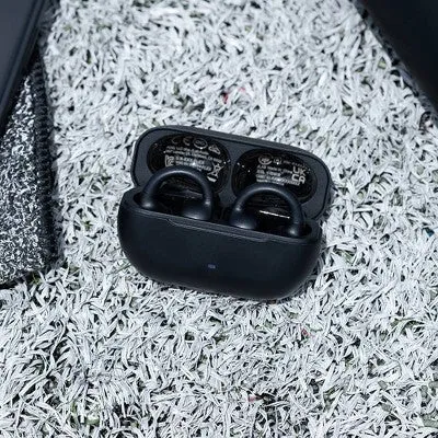 JLab Flex Open-Ear True Wireless Bluetooth Earbuds - Sleek Black