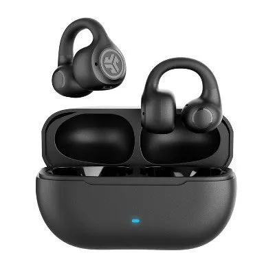 JLab Flex Open-Ear True Wireless Bluetooth Earbuds - Sleek Black