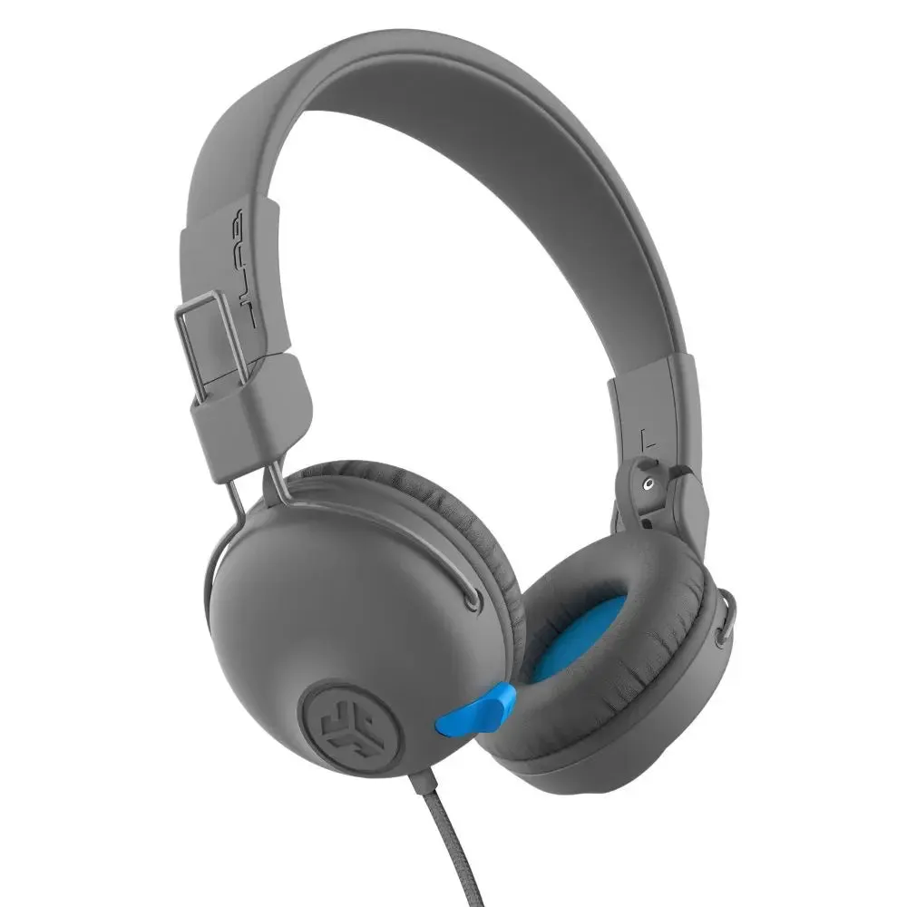 JLab JBuddies Learn Wired Kids Headphones - Gray/Blue
