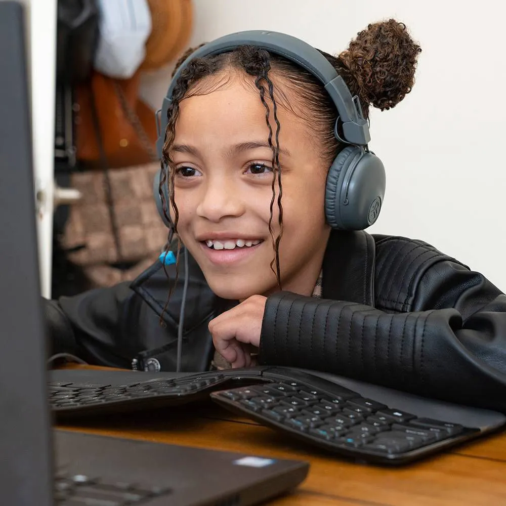 JLab JBuddies Learn Wired Kids Headphones - Gray/Blue