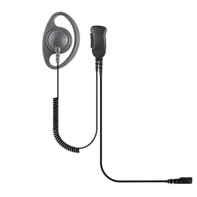 Lapel Mic with D-Shape Ear Hanger for Motorola FV300R, MR355R & T5300 Series Portables