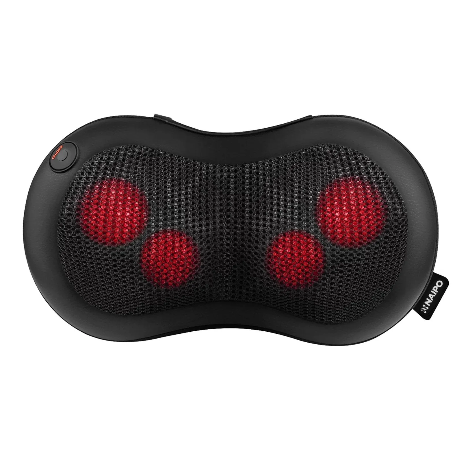 Naipo Back and Neck Shiatsu Massage Pillow Deep Tissue Kneading Massage to Relief Shoulder Muscles