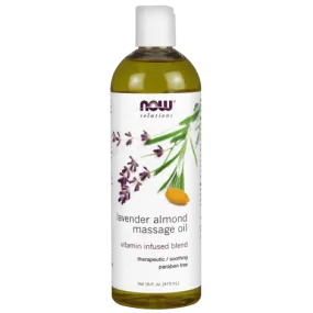 Now - massage oil / almond lavender - 473 ml
