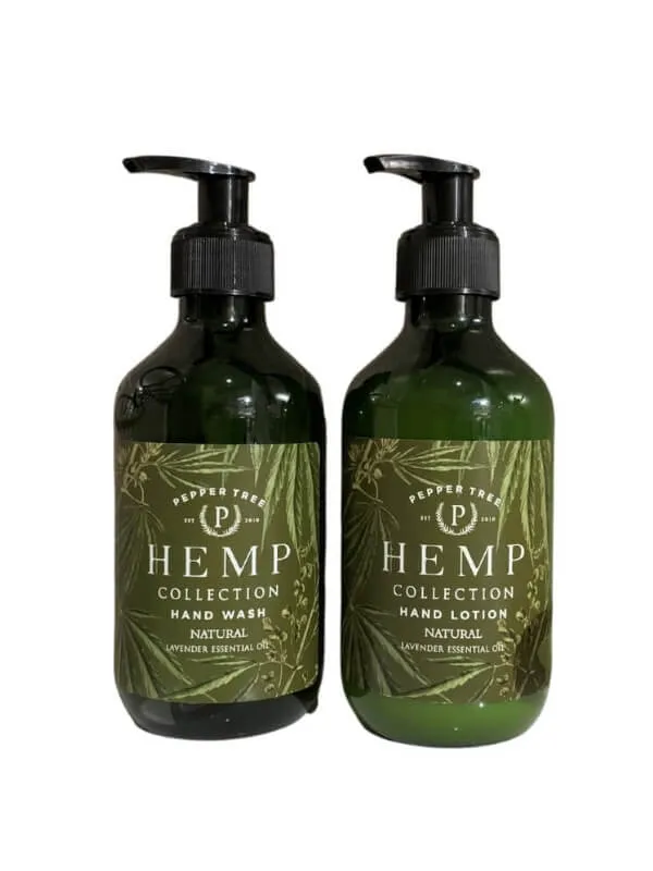 Pepper Tree Hemp Hand Wash & Hand Lotion Gift Set of 2 - 300ml