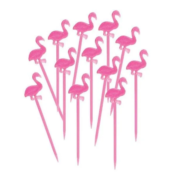 Pink Flamingo Food Picks