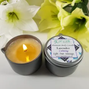Premium Body Massage Candle - Lavender (Calming)