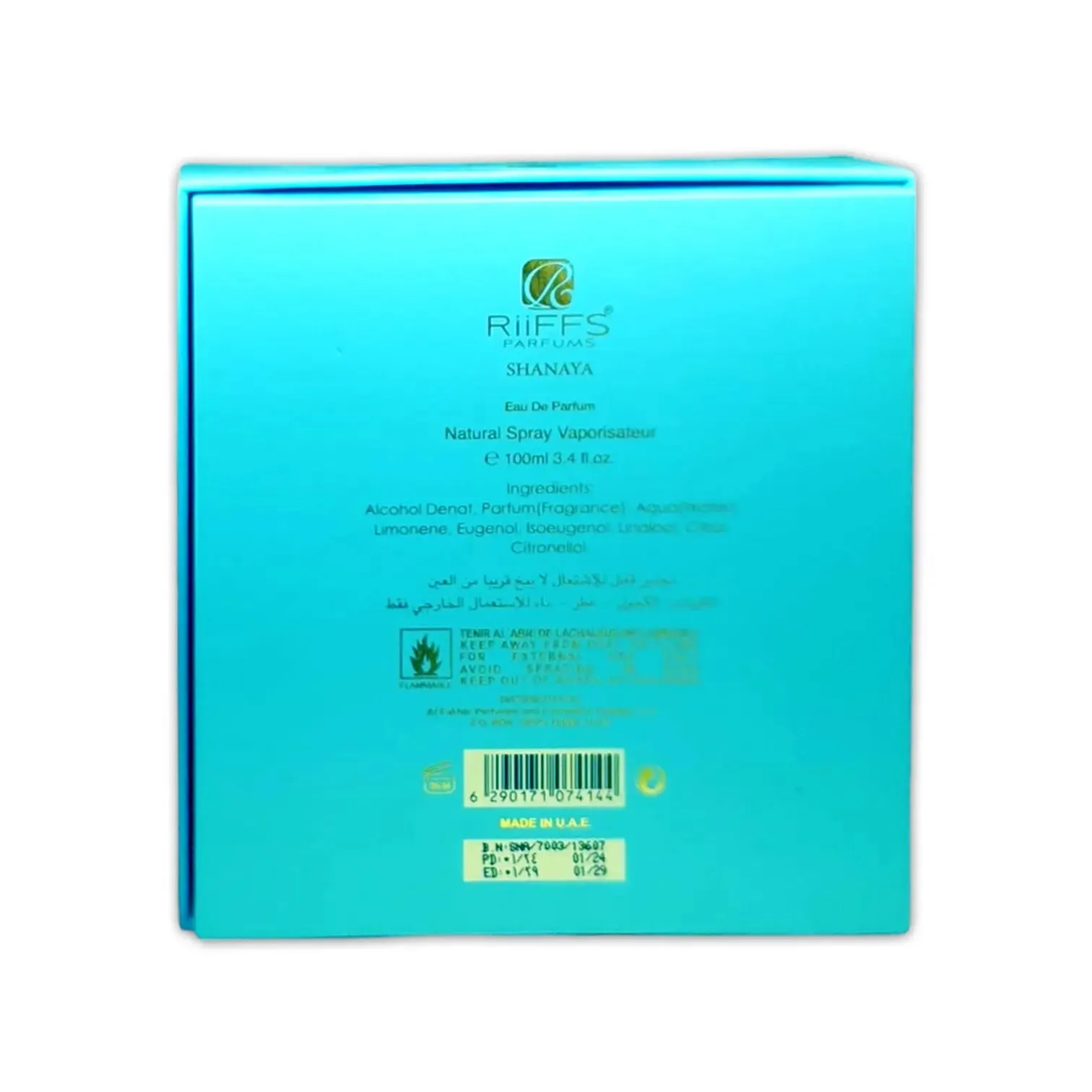 Riiffs Shanaya Eau De Parfum Spray 100ml