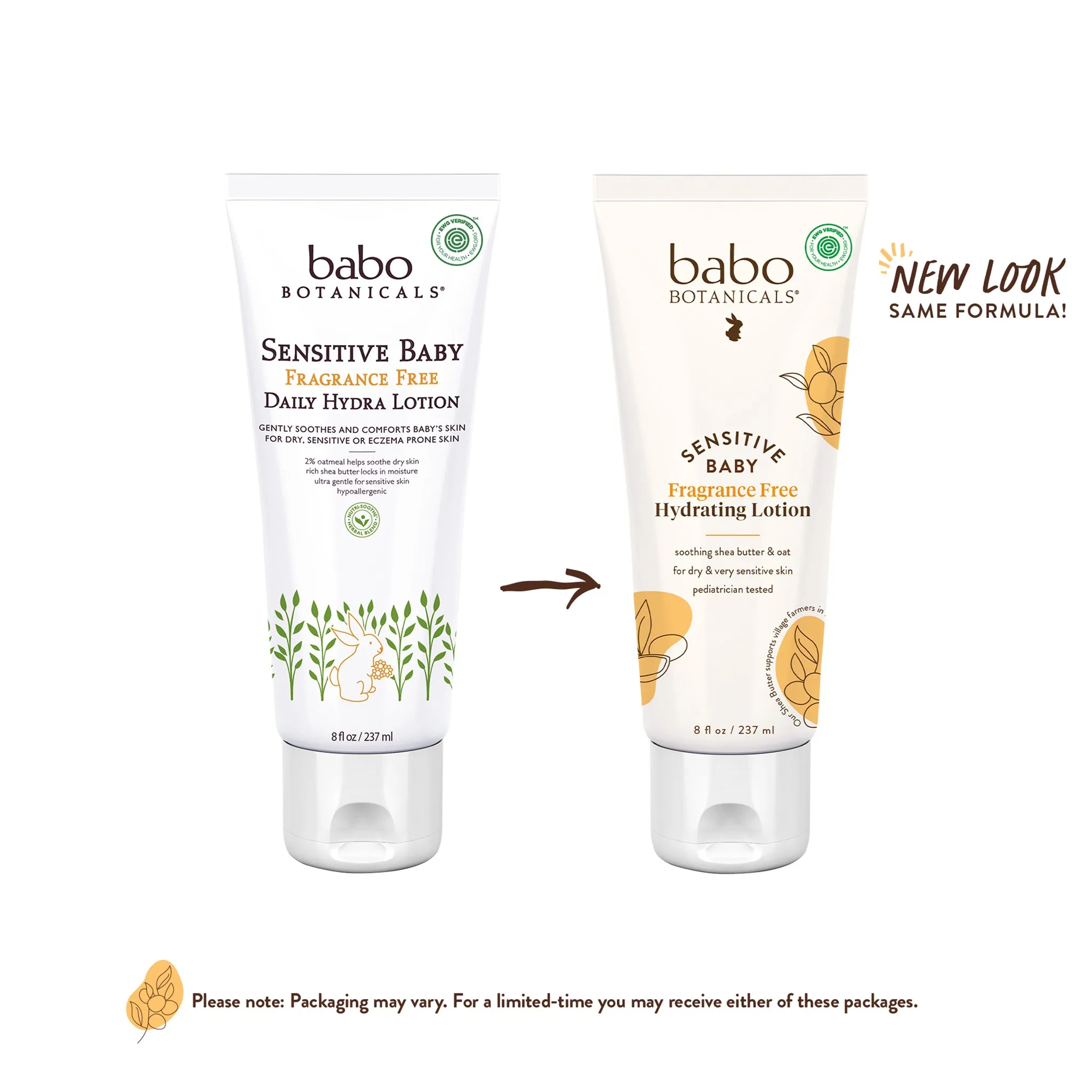 Sensitive Baby Fragrance Free Daily Hydra Lotion