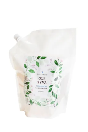 Shampoo, Heather-Lime, Refill Bag, 1000 ml