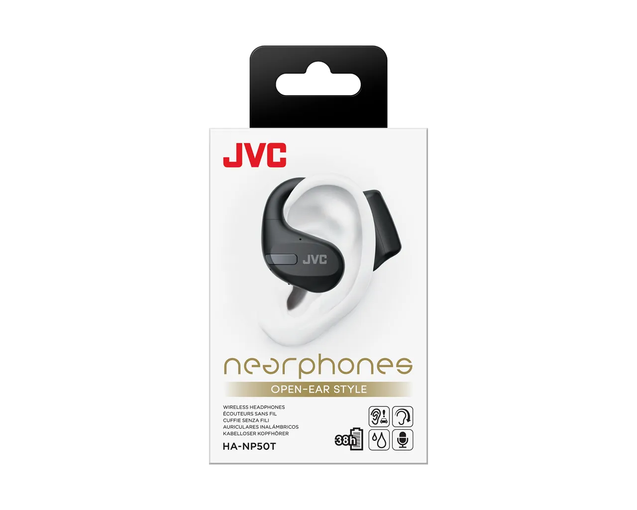 Special Bundle JVC Open Ear "Nearphones" Black   FREE Wireless Speaker