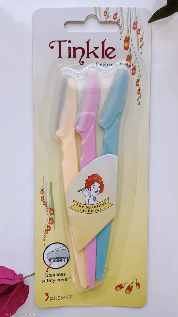 Tinkle Eyebrow Razor, Hair Trimmer Dermaplaning Shave Tool (3pcs/Set)